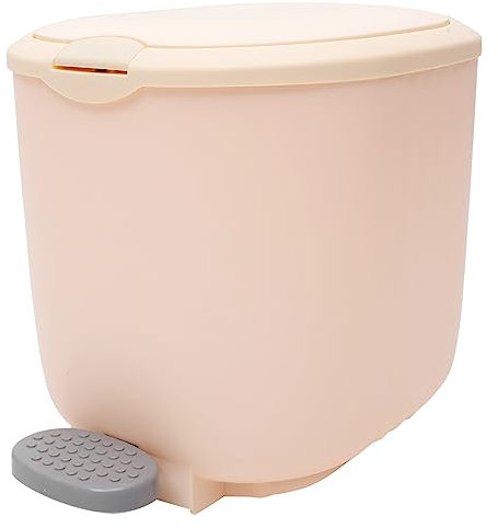 LALADEFIEE Pattumiera Pedale e Coperchio Bidone Della Spazzatura Per Cucina e Bagno Design Moderno e Pratico Per Casa Facile Da Usare e Resistente