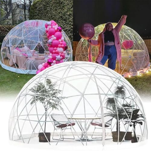 Tenda da giardino trasparente a cupola a bolle d'aria, resistente alle intemperie, con design a cielo stellato, ideale per cortile, baldacchino, gazebo e serra, per ambienti esterni