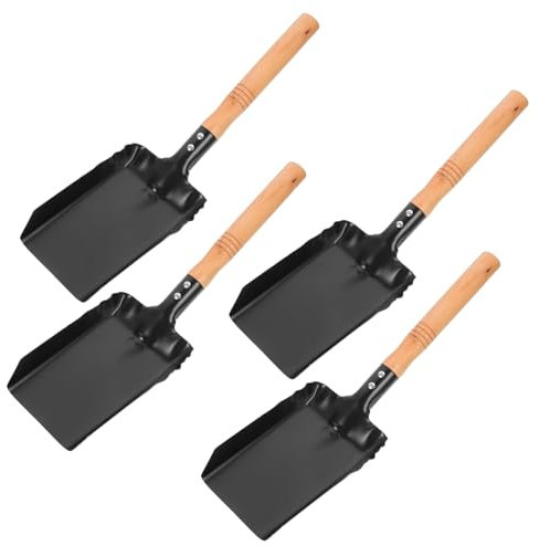 QUMIIRITY 4pezzi Paletta Per Cenere Da Leggero Per Pulizia Effortless Di Bbq e Focolari Strumento Resistente e Maneggevole Per Uso Domestico e Giardino