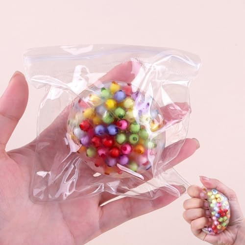 Anboor handgefertigte Stressbälle, stresslindernder Hand-Quetschball mit White-Noise, Meditation & Fokusverbesserung für Erwachsene, Frauen & Männer (Alphabet-Ball)