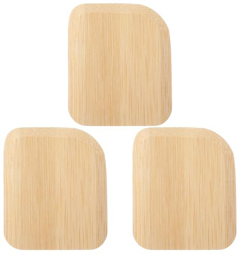 3pcs Bamboo Pan Scraper Tool Food Scraper for Cast Iron Skillet Cookware Cleaning Heat Resistant Kitchen Scrapers for Clean Pans Dishes Bowls and Plates Removes Food Effectively Without Scratching