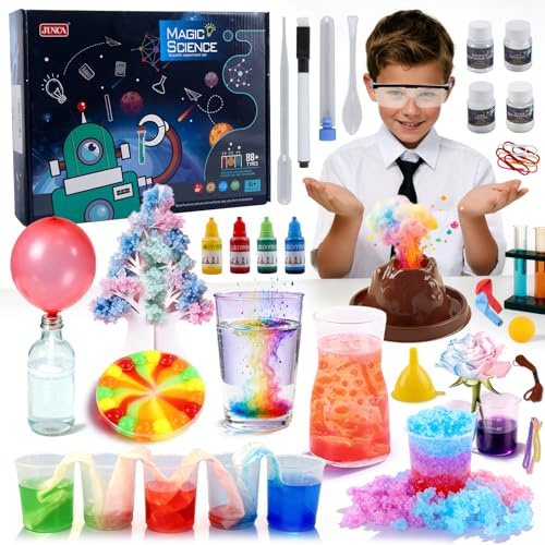 88 Wissenschaft Experimente Kits Für Kinder, Experimente Kits für Kinder Jungen Mädchen, STEM Wissenschaft Spielzeug Geburtstag Weihnachten Geschenke fur Jungen und Madchen
