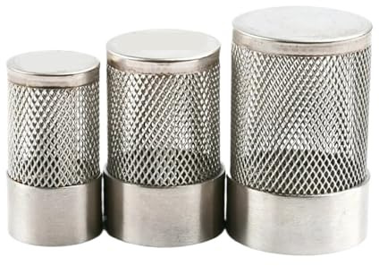 UZAMIRLEX Pipe Filters Garden Hose Filter, Stainless Steel Female Thread Mesh Filter For Irrigation Water Pump Hose Aquarium Multiple Sizes(4 Inch Long)