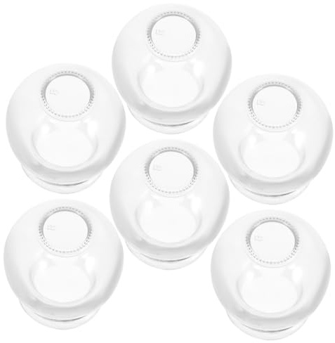 Hohopeti 6 pièces Ventouses Verre pour Thérapie par Succion Massage Musculaire Forte Aspiration Ensemble pour Usage Familial