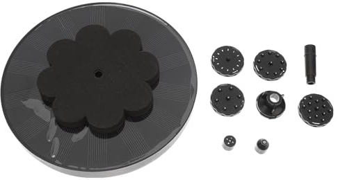 OSALADI Fontaine Solaire Flottante à Énergie Solaire pour Jardin Extérieur Silencieuse Mini Fontaine D’Étang Décorative Noire Circulation D’Eau et Oxygénation Usage Patio et Bassin