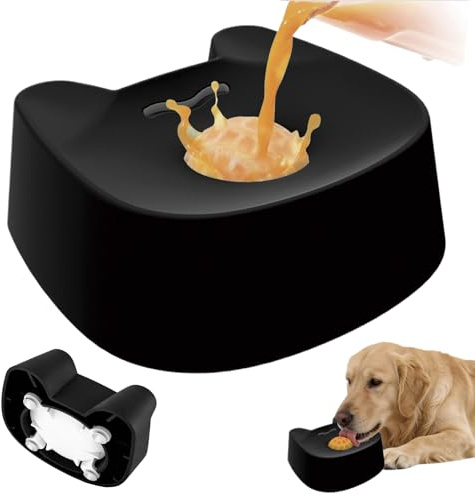 Cuenco para lamer Perros – Interactivo de Comida Lenta – Pelota Antideslizante para Perros | para Razas pequeñas, Medianas y Grandes, Cachorros, Gatos, Alimentos, Agua, Entrenamiento