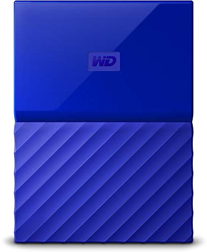 WD My Passport - Disco Duro Portátil de 2 TB y Software de Copia de Seguridad Automática, Azul