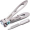 Cortauñas pies profesional, DRMODE cortaúñas para uñas gruesas personas mayores con apertura de 16MM de ancho, grande curvo cortaúñas aleman acero inoxidable para hombre con lima de uñas