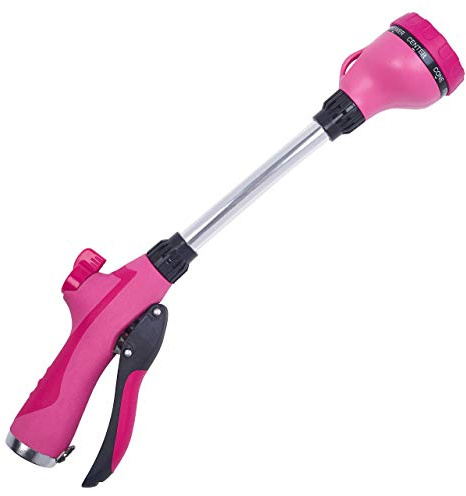 65103-AMZ Sprout 8-Pattern 15 Watering Wand and QuickConnect Product Adapter Amazon Bundle, Raspberry Red