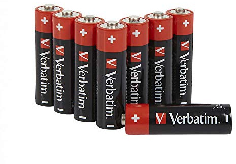 VERBATIM Premium AA alkaline batteries - 1.5V - AA-LR6 mignon - mignon-batteries AA - batteries for MP3-player, camera, remote control, shaver & more - Premium alkaline battery - 8 pcs