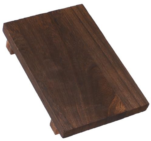 Gadpiparty Holz Seifenablage Massivholz Seifenschale Mit Sockel Multifunktionales Aufbewahrungsbrett Für Badezimmer Und Schminktisch Kaffee Farben