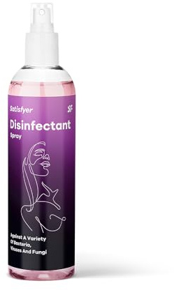 Satisfyer Women Toy Cleaner Desinfektions-Spray | Alkoholfreie Reinigungsformel | Schützt vor Bakterien und Viren | Desinfektion auch für Silikon Toys | 300 ml Desinfektionsmittel
