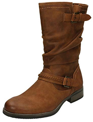 Rieker 98860, Damen Hohe Stiefel, Braun (nuss/nuss 22), 42 EU (8 UK)