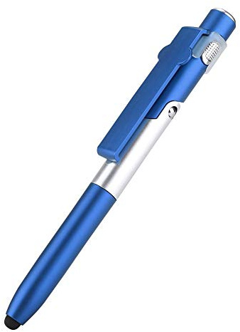 Stylus, Pantalla Táctil Bolígrafos Capacitivos con Luz LED para Tableta Stylus, Lápiz Capacitivo Utilizado como Linterna, Bolígrafo Capacitivo con Bolígrafo Multifunción(Azul)