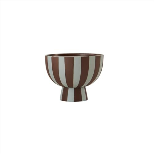OYOY LIVING [W0724] Toppu Mini Bowl, Dusty Blue/Choko, Ø12,6 x H10 cm