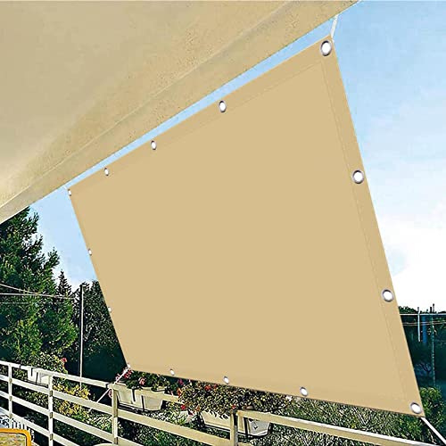 Tenda a Vela Ombreggiante 1 x 4 m,Traspirante, resistente intemperie, Rettangolare Tenda Parasole,Tenda a Vela Giardino, per Esterno Giardino Terrazzo, Beige