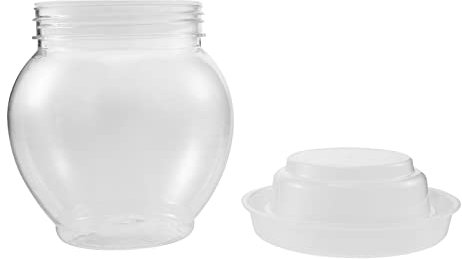MARURY Barattolo di decapaggio Contenitore per sottaceti Fermentazione in plastica Crock con guarnizione ad acqua Coperchio Airlock per Brewing Decapaggio Kimchi Crauti Fermentazione Verdure