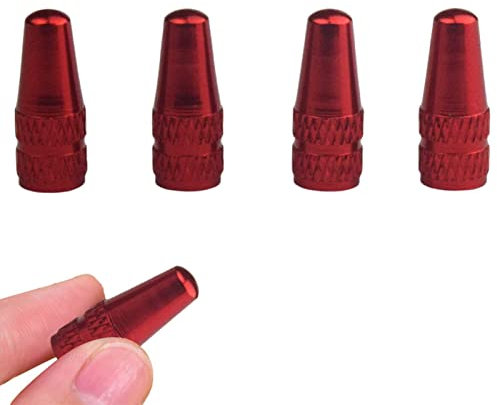 PW TOOLS Tappi per Pneumatici per Bici - 4 Pezzi Tappi Stelo valvola Pneumatici Bici Tappi Pneumatici Aria Bicicletta,Tappo valvola Multifunzionale Stile Francese Coperture Antipolvere per valvole