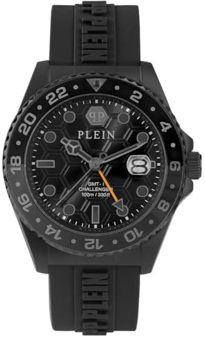 Philipp Plein Armbanduhr für Herren, Analog, Quarz, GMT-I Challenger, 44mm, PWYBA1023