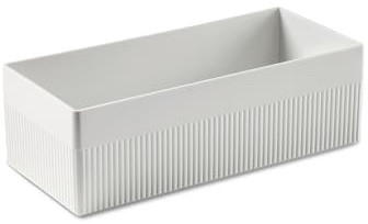 Authentics Bac gerbable Kali L, Boîte de rangement, ABS, blanc, 28.5 x 12 x 9 cm