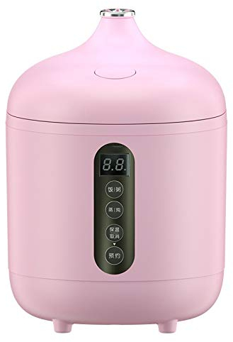 RajoNN 0.8L Cuiseur à Riz Électrique Multicuiseur Rendez-Vous Intelligent Marmite Isolation Alimentaire Soupe Porridge Maker Olla arrocera (Color : Roze)
