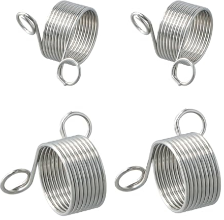 Nifovu, strickfingerhut, 4 Stück strickring finger, Edelstahl Spiralstrick Garnführung fingerhüte halter, 2 Größen knitting ring für Häkeln Stricken Handwerk Zubehör WerkzeugKurzwaren