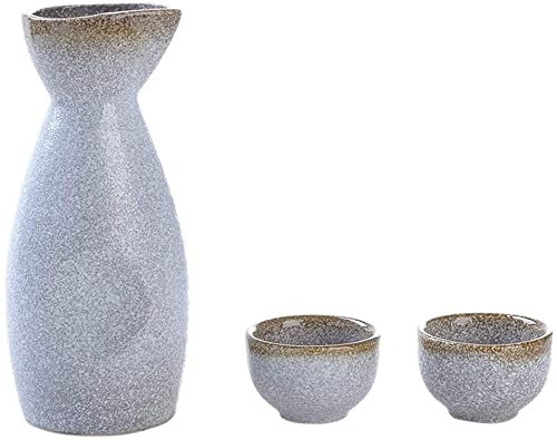 RWRAPS Sake-Set, Keramik, Japanisches Sake-Set, Retro-Keramiktassen, Weinkrug-Bastelarbeiten, Weingläser, 5-teilig