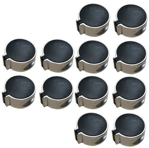 Gadpiparty 12 Stk Ofen Aus Metall Gasherd-taste Gerät Runde Knöpfe Gasherd-bedienknopf Gasherdknöpfe Tauschen Kochknopfadapter Knöpfe Brenner Elektroherd Brenner Elektrische Herd Knopf