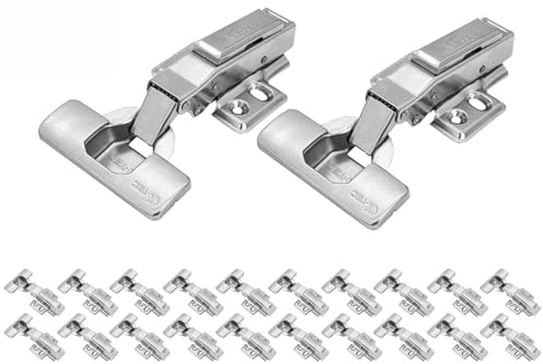 Stolmet Soft Close Hinges, 35mm Soft Close Hinges for Kitchen Furniture, Cabinets (Sets of 10 to 100)