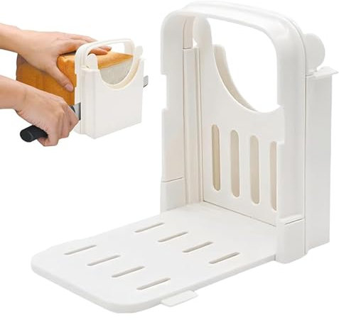 Tagliapane A Fette - Guida per Tagliare il Pane Pieghevole,Strumento Guida Taglio Multiplo Manuale Con Design Antiscivolo Per Toast Bagel Panini Formaggio