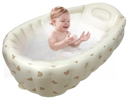 Baignoire Gonflables | Baignoire pour Enfant | Baignoire Gonflables Pliable Bébé Enfant Antidérapante | Grande Baignoire Pour Les Tout Petits, mini piscine à air, Baignoire Portable de Voyage pour Béb