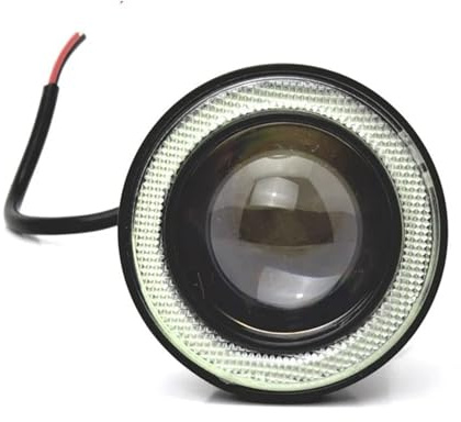 Fari Fendinebbia Anteriori 2 Proiettori COB LED Per Auto Fendinebbia 25 30 35 64 Mm 76 Mm 89 Mm 6500 K Anelli Halo Angel Eyes DRL Luce Bianca Automatica 12 V LED Faro Fendinebbia Anteriore(2.5inch)