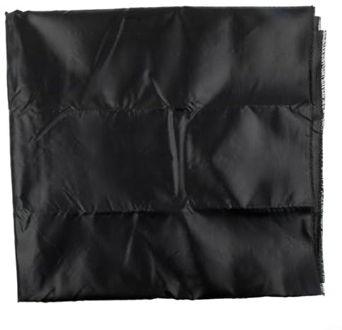 Alfombrilla ignífuga para barbacoa, resistente al calor, para patio, exterior, protección de suelo de fibra de vidrio, accesorio de parrilla antideslizante, color negro, camping y picnic (39 x 72