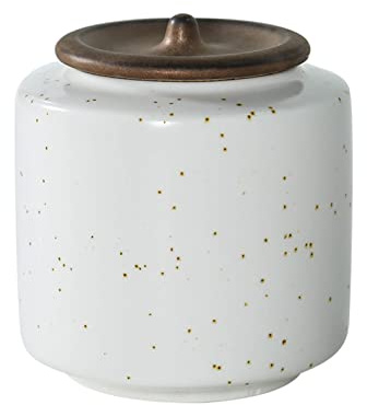 Bote de té Recipiente de almacenamiento de té de cerámica mate Cocina Tarro de almacenamiento de alimentos, recipiente de café con tapa, tarro de galletas Almacenamiento de té suelto para cocina y