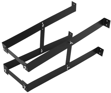 DOITOOL Soporte de CPU bajo Mesa, Acero al Carbono, Negro, Resistente a Corrosión, Diseño Sólido y Práctico para Escritorio