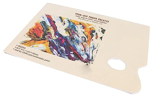 HEEPDD Almohadilla de Papel para Paleta, Hojas de Mezcla Desechables para Pintura Al óleo Acrílica, 30 Hojas Desprendibles, Buenas para Artistas