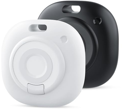 PcEoTllar Smart Tracker Localisateur Bluetooth, Compatible avec Apple Find My (iOS Uniquement), pour Clés, Valises, Bagages, Portefeuilles, Sacs, Vélos (2 Pièce)