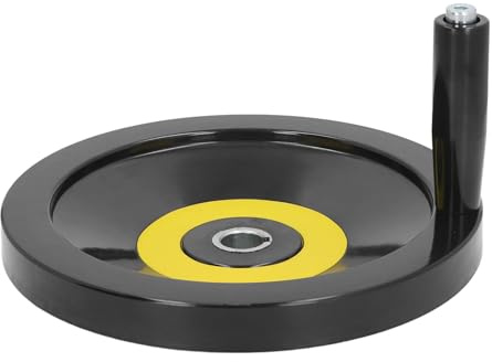 Volante de sierra de mesa de 250 mm de diámetro exterior con orificio central de 22 mm, volante para torno y fresadora con mango giratorio para amoladoras y herramientas industrial