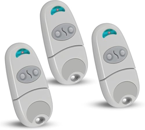 Telecomando compatibile con C@me,3 Pezzi Telecomando Cancello 432EV,EE,NA,433,92 MHz 2 Canali Compatibile 432EV,EE,NA(Include 3 Batterie Aggiuntive)
