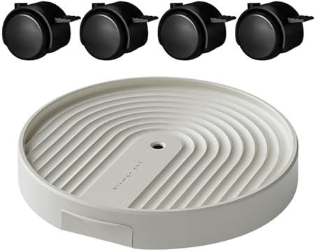 Base Rodante Para Plantas Bandeja giratoria 360° con ruedas | Soporte Rodante Para Plantas Con Ruedecillas Para transportar macetas y muebles en interior, exterior, patio, dormitorio y