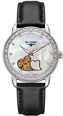 Elysee Unisex Erwachsene Analog Automatik Uhr mit Leder Armband 11000