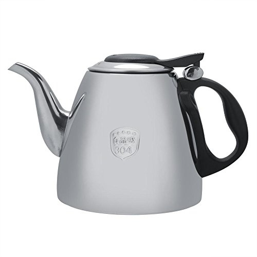 Fdit 1.2L / 1.5 Tetera de Estufa de Acero Inoxidable de Café de Té de Acero Inoxidable con Mango Resistente Calor Socialme-EU(1.2L)