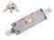 1 set di serrature per cancello in acciaio inox con 3 chiavi per porte verticali di magazzini e garage