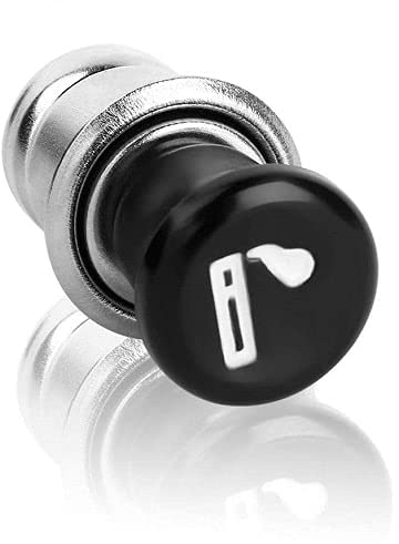 AUTOZOCO Encendedor de Cigarrillos para Coche Metálico, Encendedor de Coche de 12 V, Enchufe de Encendedor de Coche, Toma de Corriente de Coche de 12 V, 21 mm Diámetro de Conexión y 23 mm Fondo