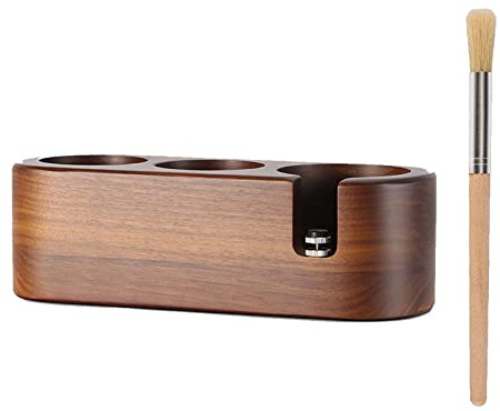 3 Löcher Tamperstation Holz, Espresso Tamper Holder Station Tamping Station Holz Tamperstation Siebträger Coffee Tamperstation Espresso Station Tamper Station, Langlebige Werkzeuge für 51-54mm
