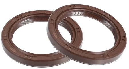uxcell 2 guarnizioni per albero motore n. 9031138059 per Toyota Corolla 1998-2008 per Scion XB 4 Cyl 2.4L 2008-2013 in gomma marrone