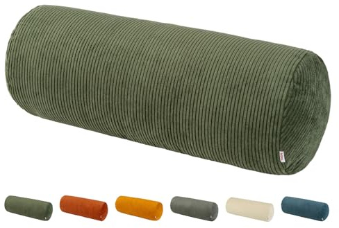 beties - HYggelig No.1 - Trendiger Cord-Samt XL Rollenbezug ca. 25x70 cm; Nackenrollenbezug Beinkissen-Hülle in Raumausstatter Qualität