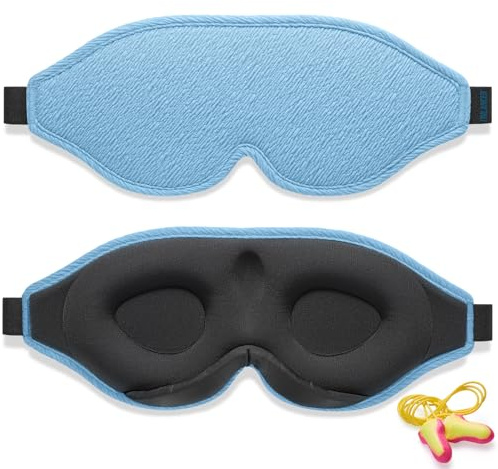 2026 Innovativ Sovmask för Män och Kvinnor, Ljusblockerande Ögonmask för Sömn, Tupplur, Meditation, Resa(Blå)