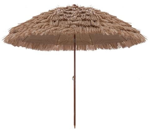 DJJYCTNM Ø 7.9ft/6.6ft Sonnenschirm Hawaii Strandschirm Strohschirm Natur Natur - Terrassenschirm Gartenschirm Balkonschirm, mit Neigungsfunktion (Color : 200cm/79in)