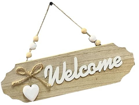 Cartello da appendere alla porta d'ingresso, cartello di benvenuto per porta d'ingresso, decorazione per porta di benvenuto, per porta d'ingresso della fattoria, cartello da appendere